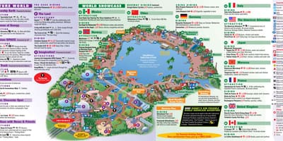 EPCOT, ডিজনি, বিশ্ব মানচিত্র